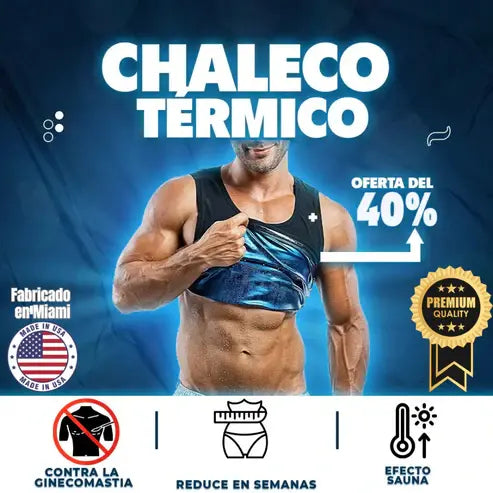 Faja Térmica Reductora🔥 Hombres: Calidad textil Premium💎
